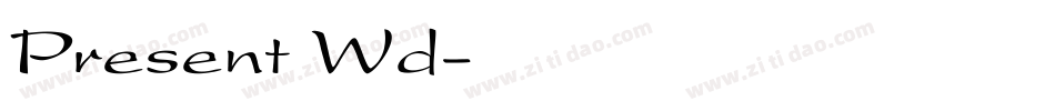 Present Wd字体转换